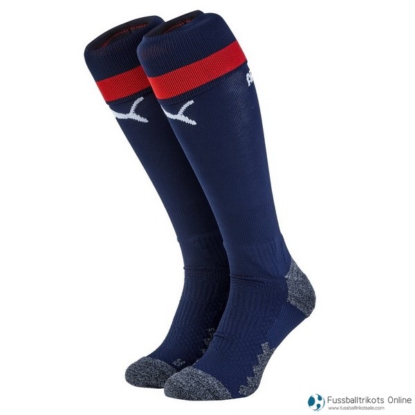 Arsenal Socken Auswarts 2018-19 Blau Marine Fussballtrikots Günstig